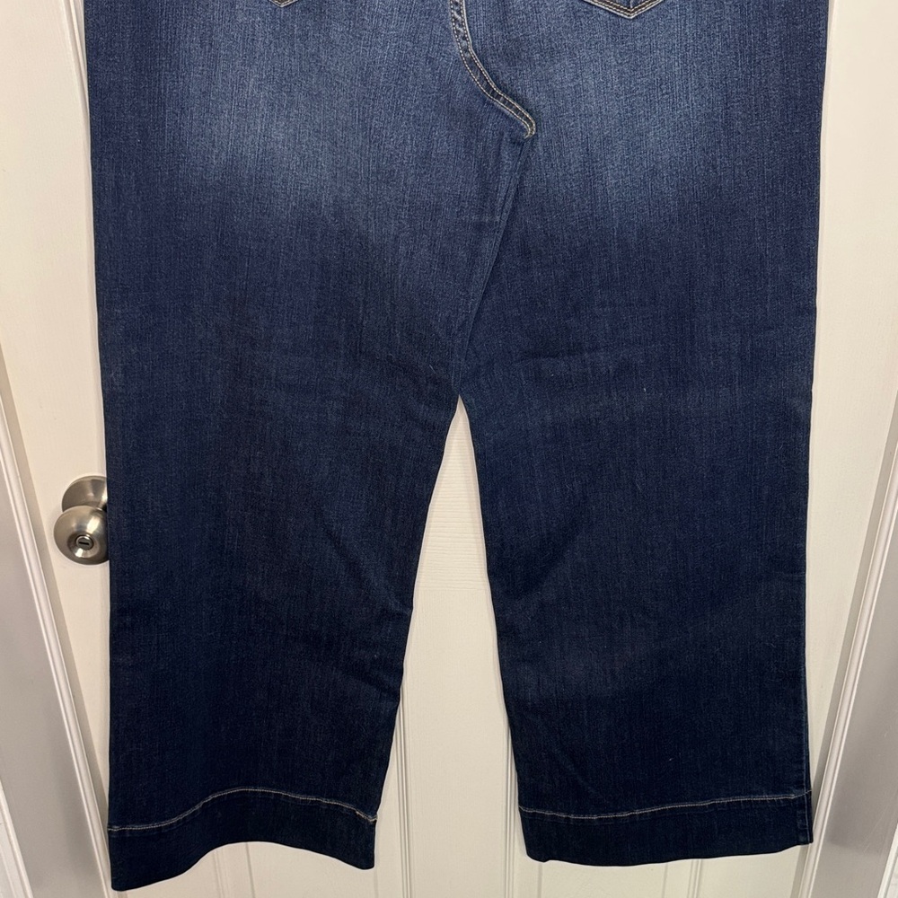 a.n.a Dark Blue Flare & Wide Leg Jeans - Picture 7 of 7
